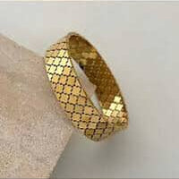 Luxury Gold-Plated Clover Pattern Bangles